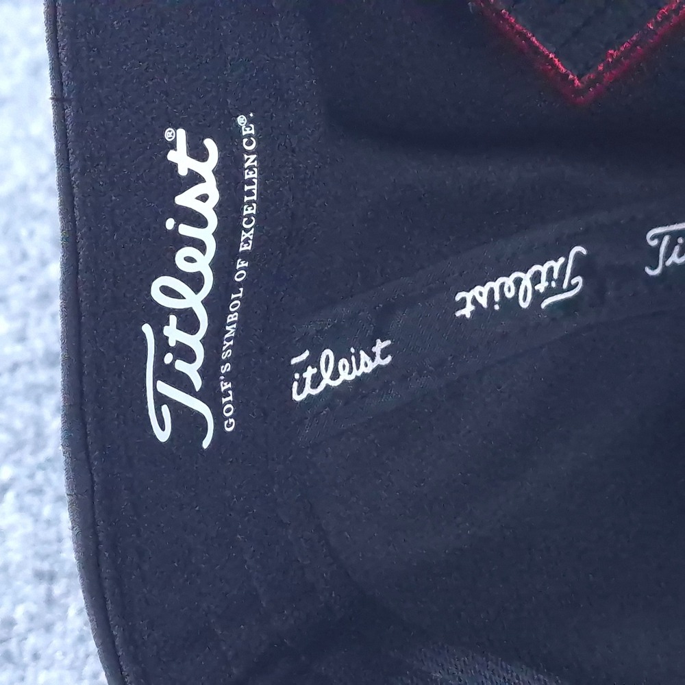 Titleist Tour Performance Golf Hat Black Adjustable FJ Pro V1 Logue Embroidery - Picture 7 of 9